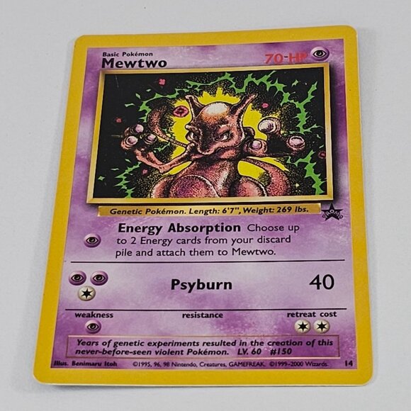 Pokémon TCG Mewtwo Wizards Black Star Promos #14 Card - Picture 3 of 8